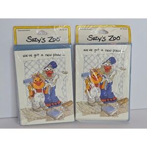 Lot of 20 Vintage- Suzy's Zoo New Place Moving Announcement Cards NEW